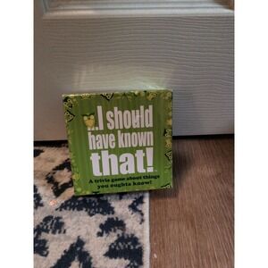 I Should Have Known That! Trivia Game about Things You Oughta Know - NEW Sealed